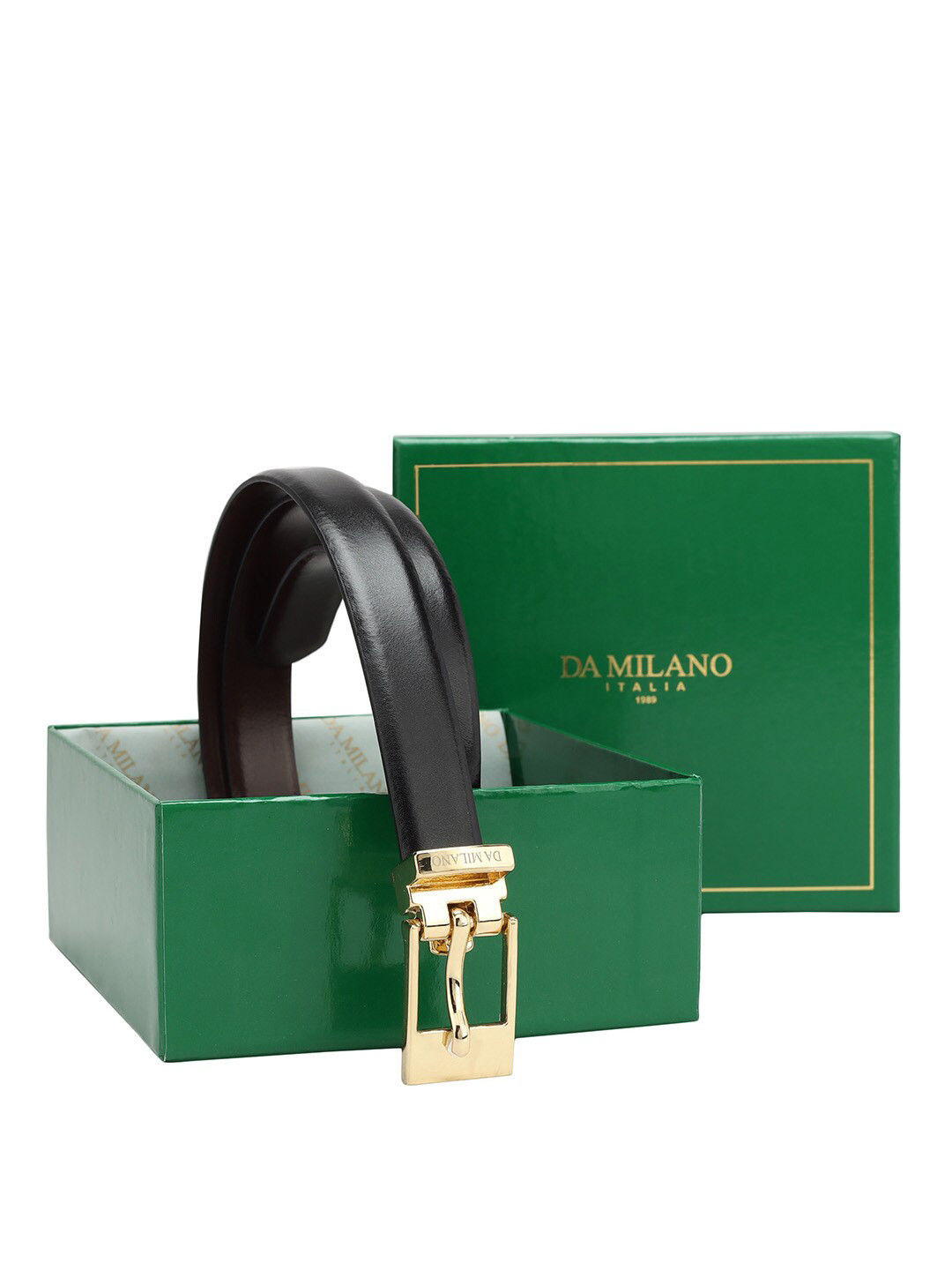 

Da Milano Women Leather Belt, Black