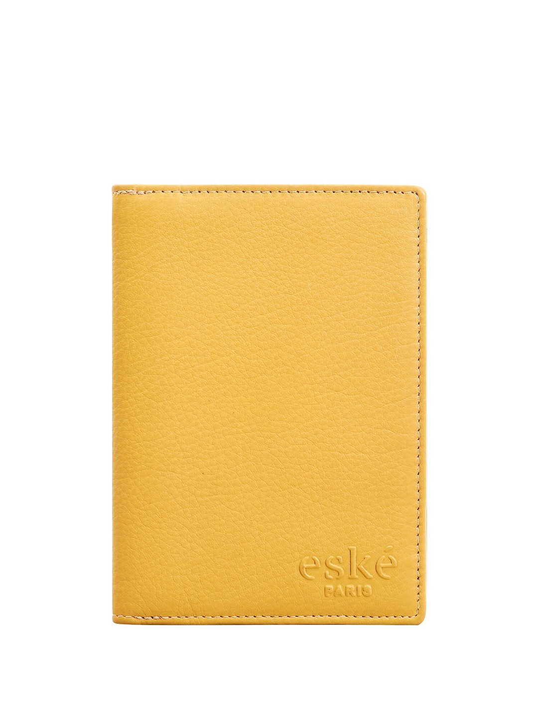 

Eske Unisex Leather Passport Holder, Yellow