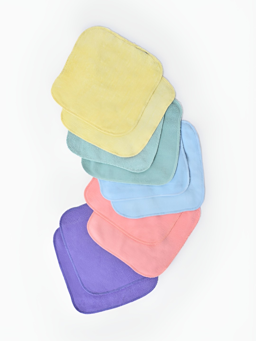 

MiArcus Yellow & Green 10 Pieces Cotton Multi-purpose & Reusable 170 GSM Face Towels