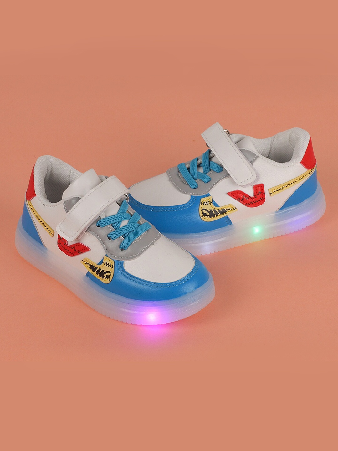 

BAESD Unisex Kids Blue PU Sneakers