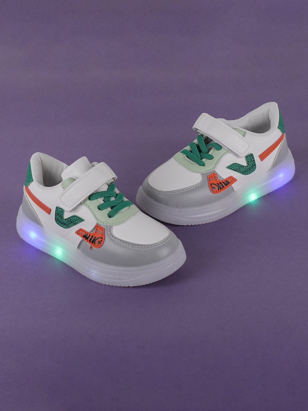 

BAESD Unisex Kids Green PU Sneakers