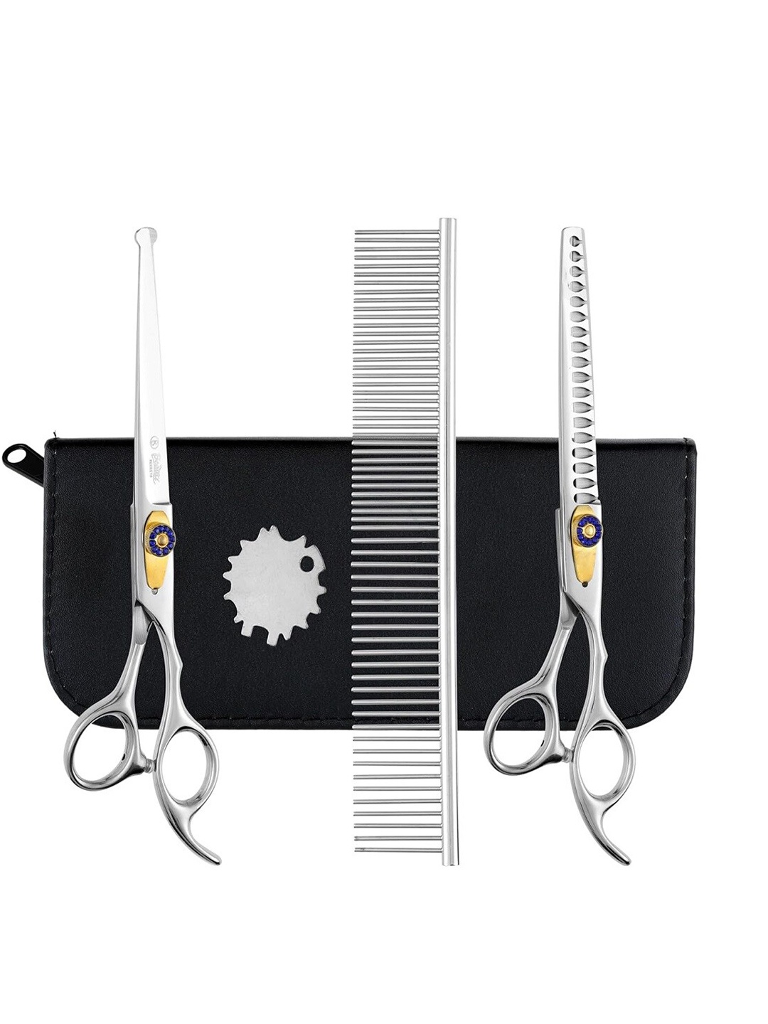 

Beaute Secrets Set Of 3 Pets Dog Grooming Scissors Set, Silver