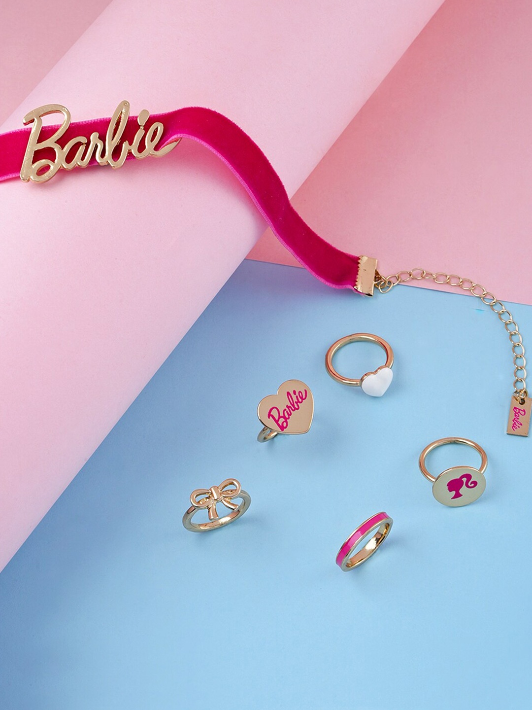 

ToniQ Gold Plated Barbie Detail Jewellery Set