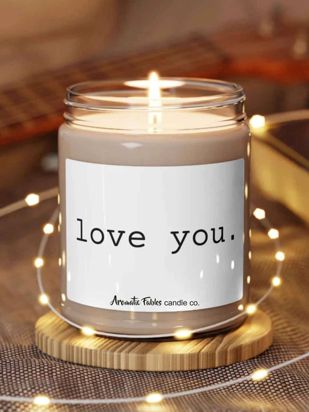 

Aromatic Fables Valentine Scented Jar Candle With Lid, White