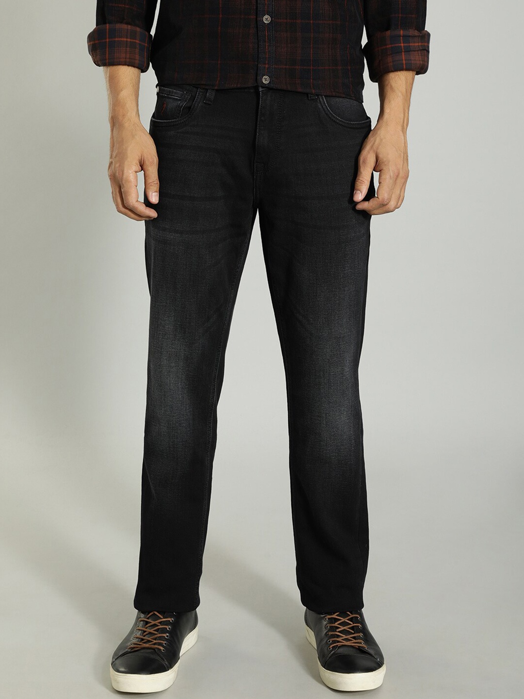 

Indian Terrain Men Black Brooklyn Slim Fit Clean Look Stretchable Jeans