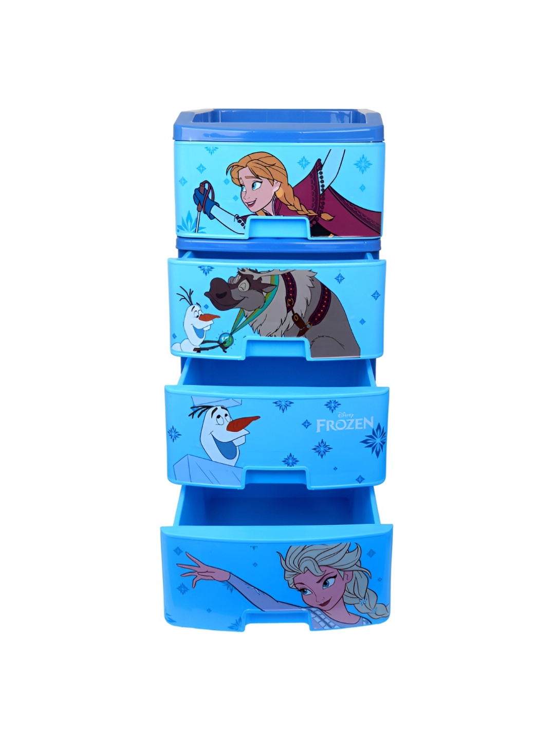 

Kuber Industries Blue Disney Frozen Printed Drawer Rack for Toys Organisers
