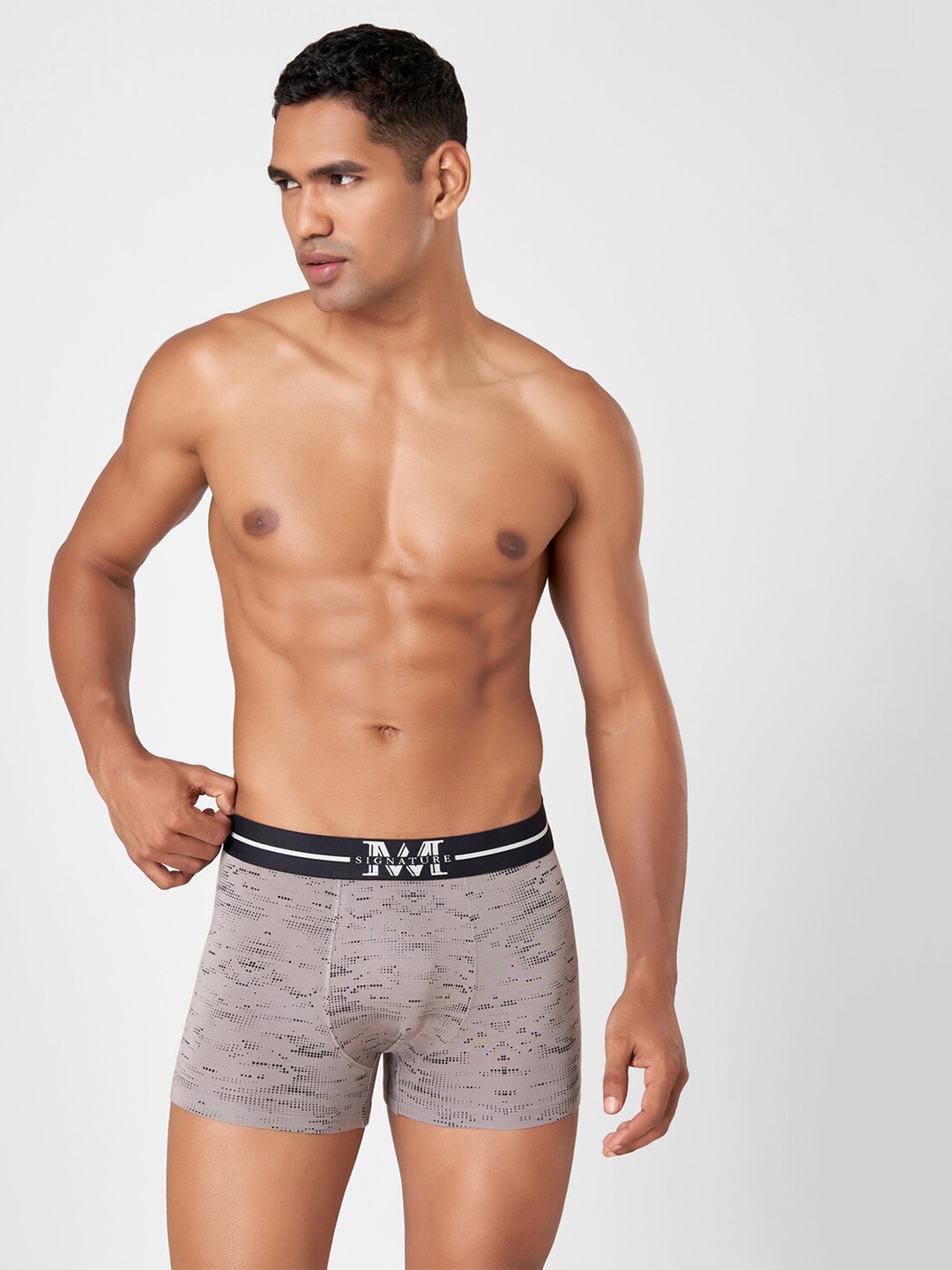 

Macroman M-Series MW Signature Printed Breathability Trunks 8903978392585, Grey