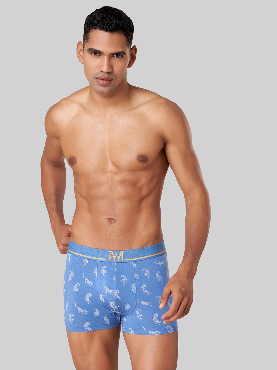 

Macroman M-Series MW Signature Printed Flexibility Trunks 8903978393445, Blue