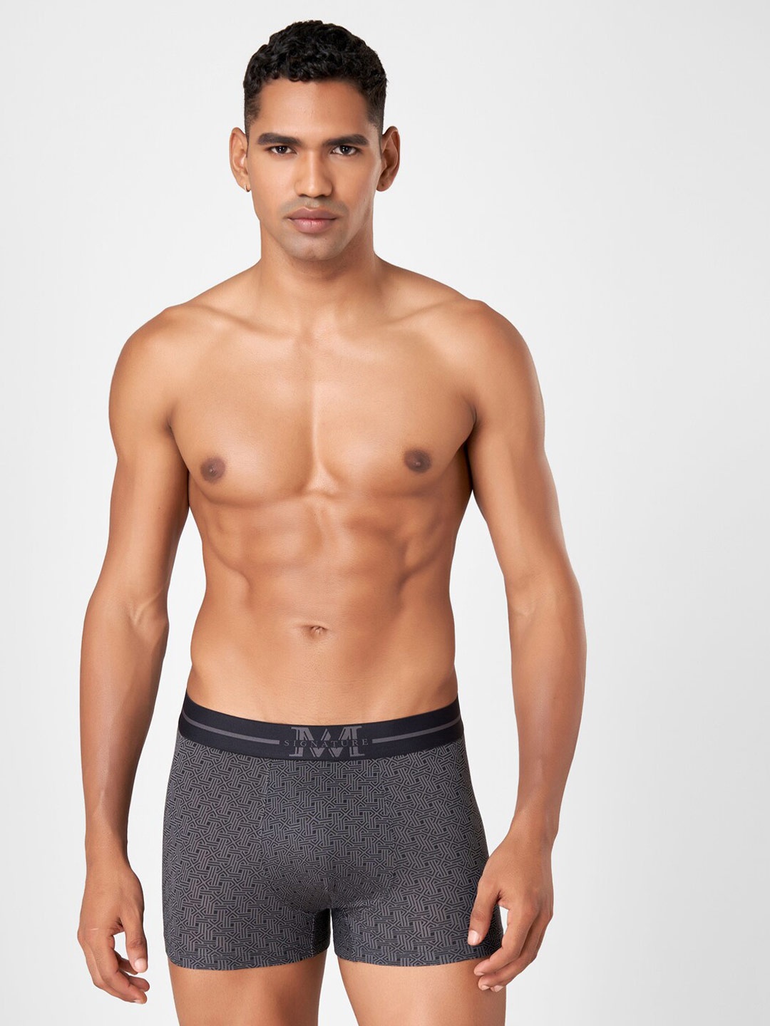 

Macroman M-Series Printed Breathable Trunks 8903978392707, Black