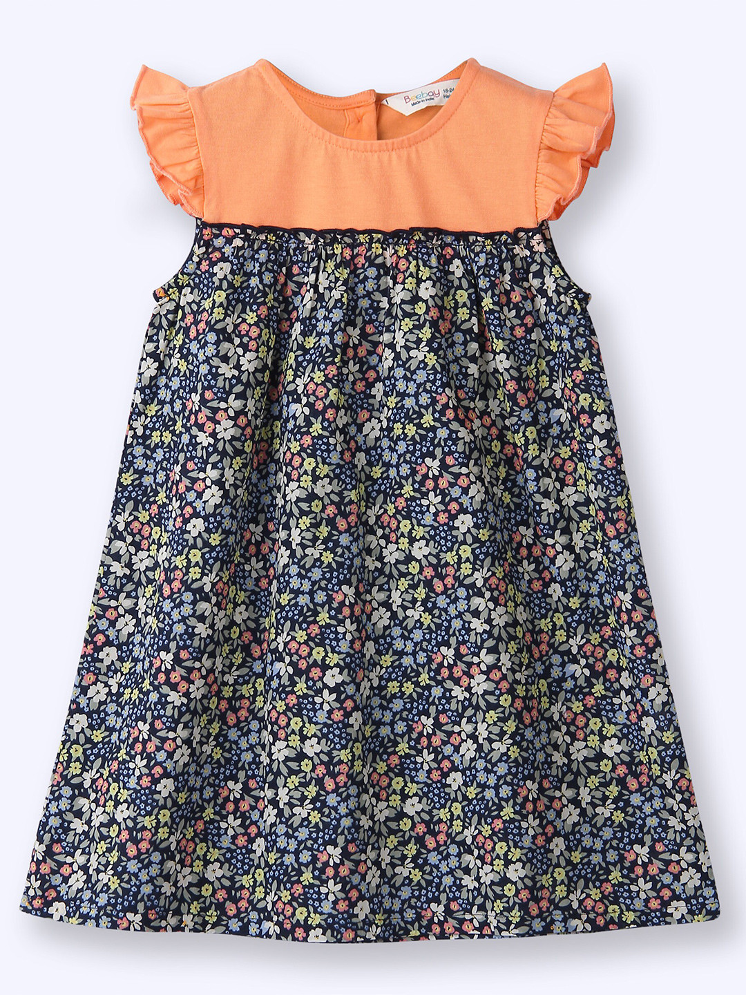 

Beebay Girls Floral Print Dress, Orange