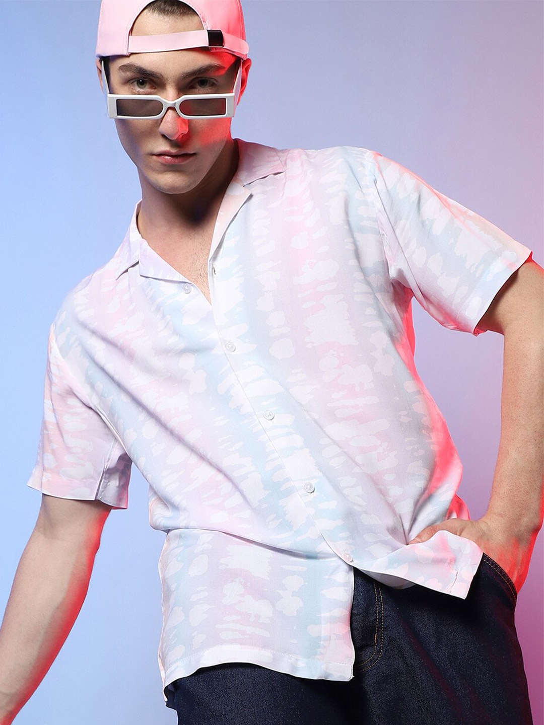 

Campus Sutra Classic Abstract Printed Casual Shirt, Multi