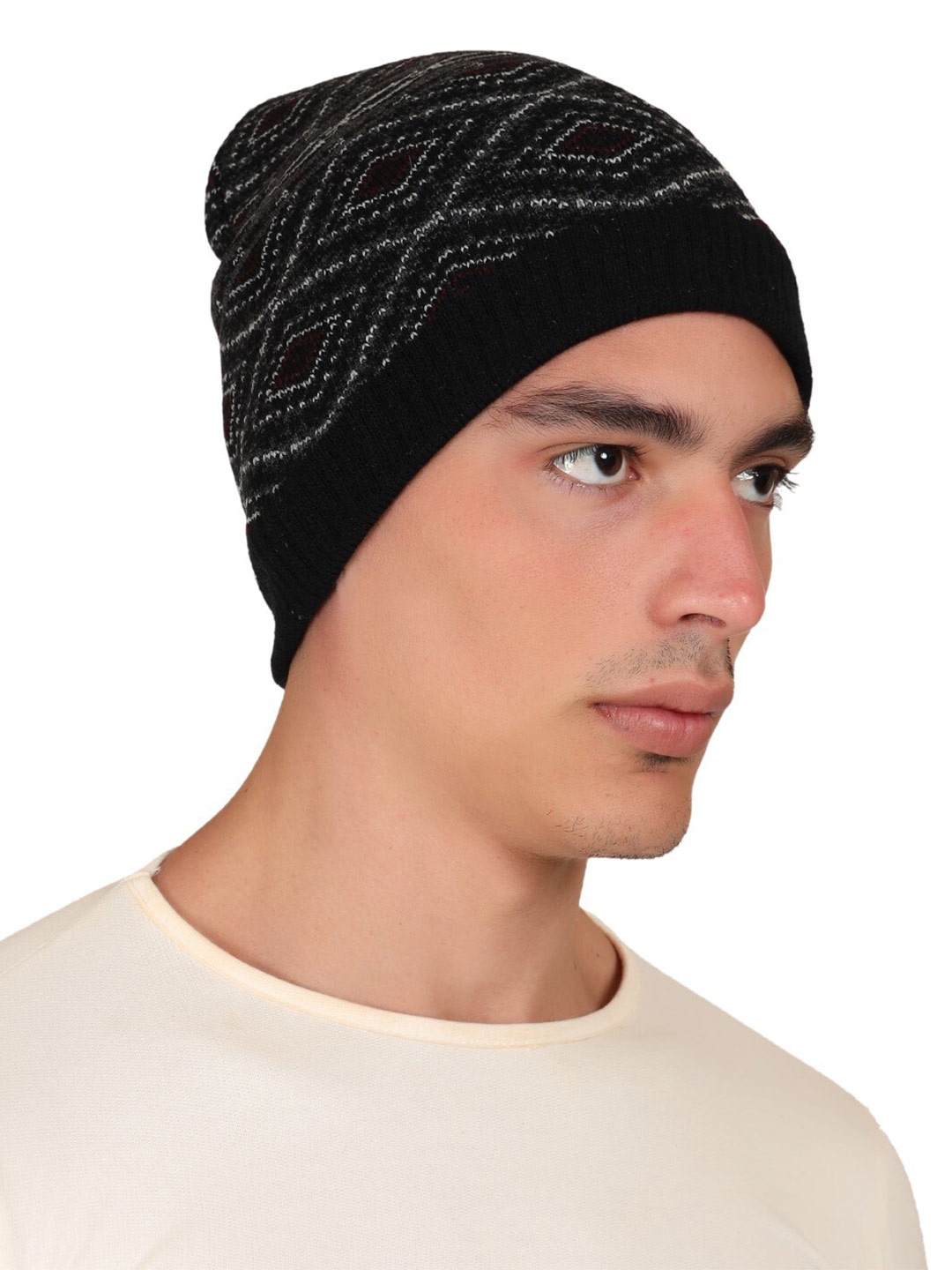 

Model Self Design Beanie, Black