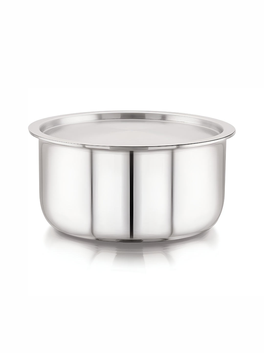 

MAGNUS Triply Stainless Steel Dishwasher Safe Tope With Lid, Silver