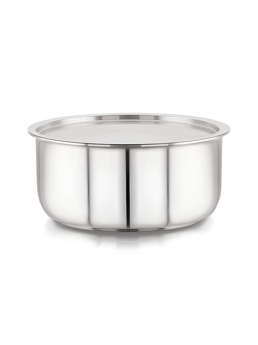 

MAGNUS Triply Stainless Steel Dishwasher Safe Tope With Lid, Silver