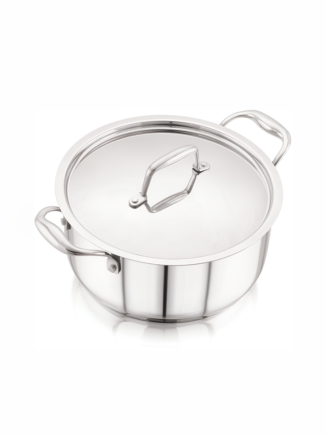 

MAGNUS Triply Stainless Steel Dishwasher Safe Casserole With Lid, Silver