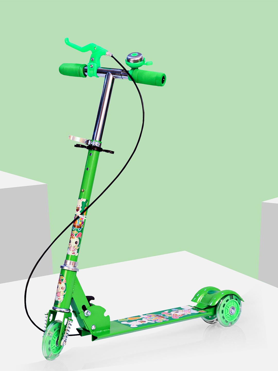 

Sasimo Green Kick Scooter Ride On Vehicle