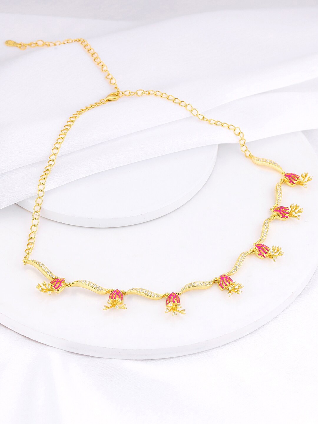 

GIVA Sterling Silver Gold-Plated Necklace