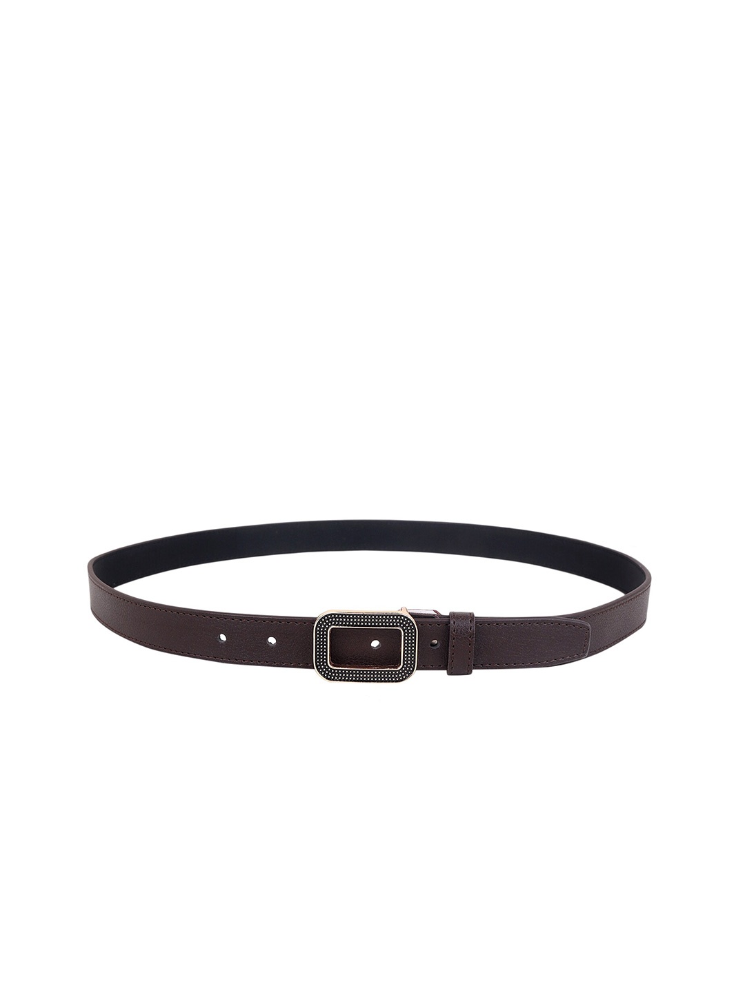 

Zacharias Women Textured Leather Belt, Brown