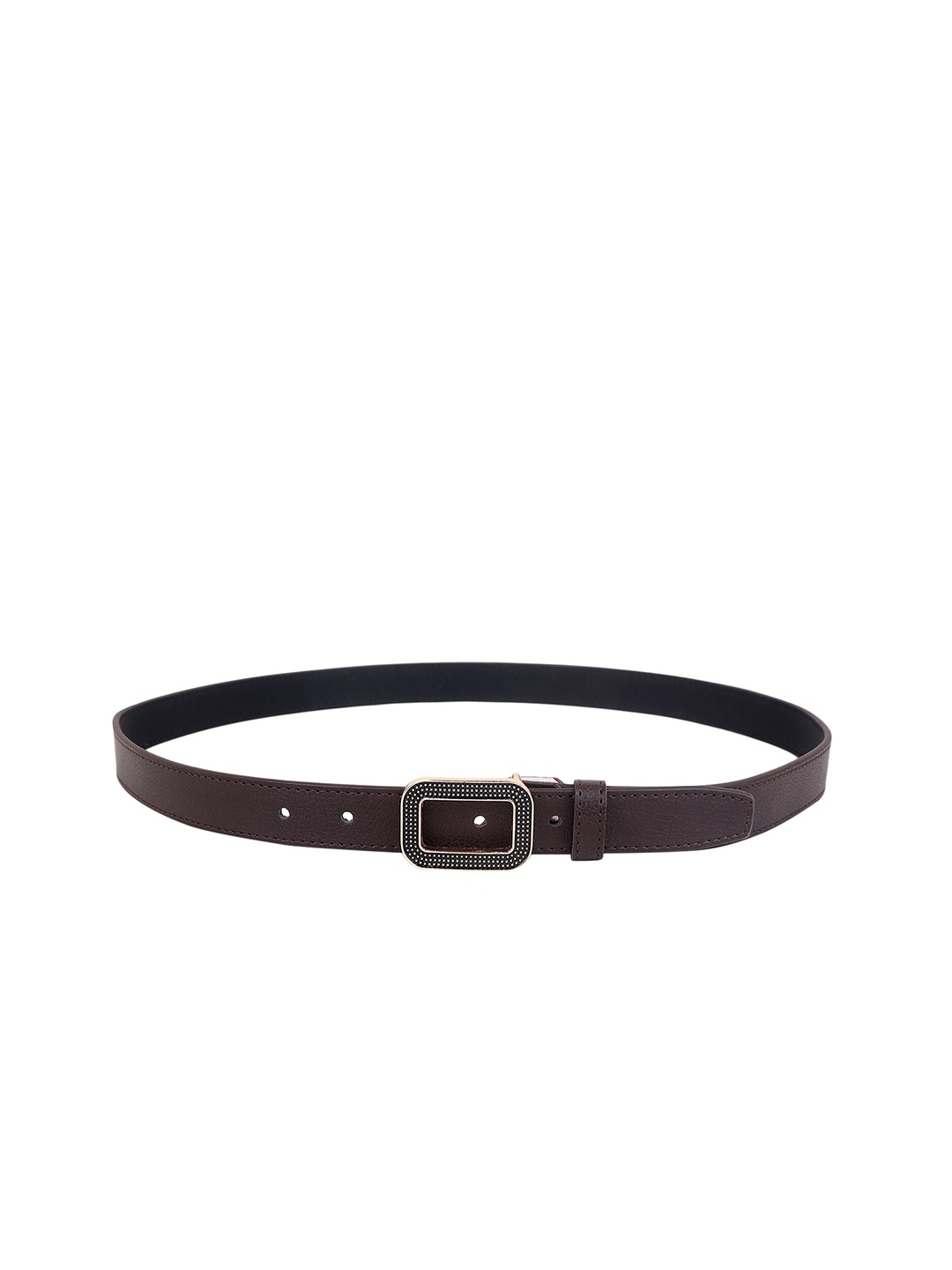 

Zacharias Women Textured Leather Belt, Brown