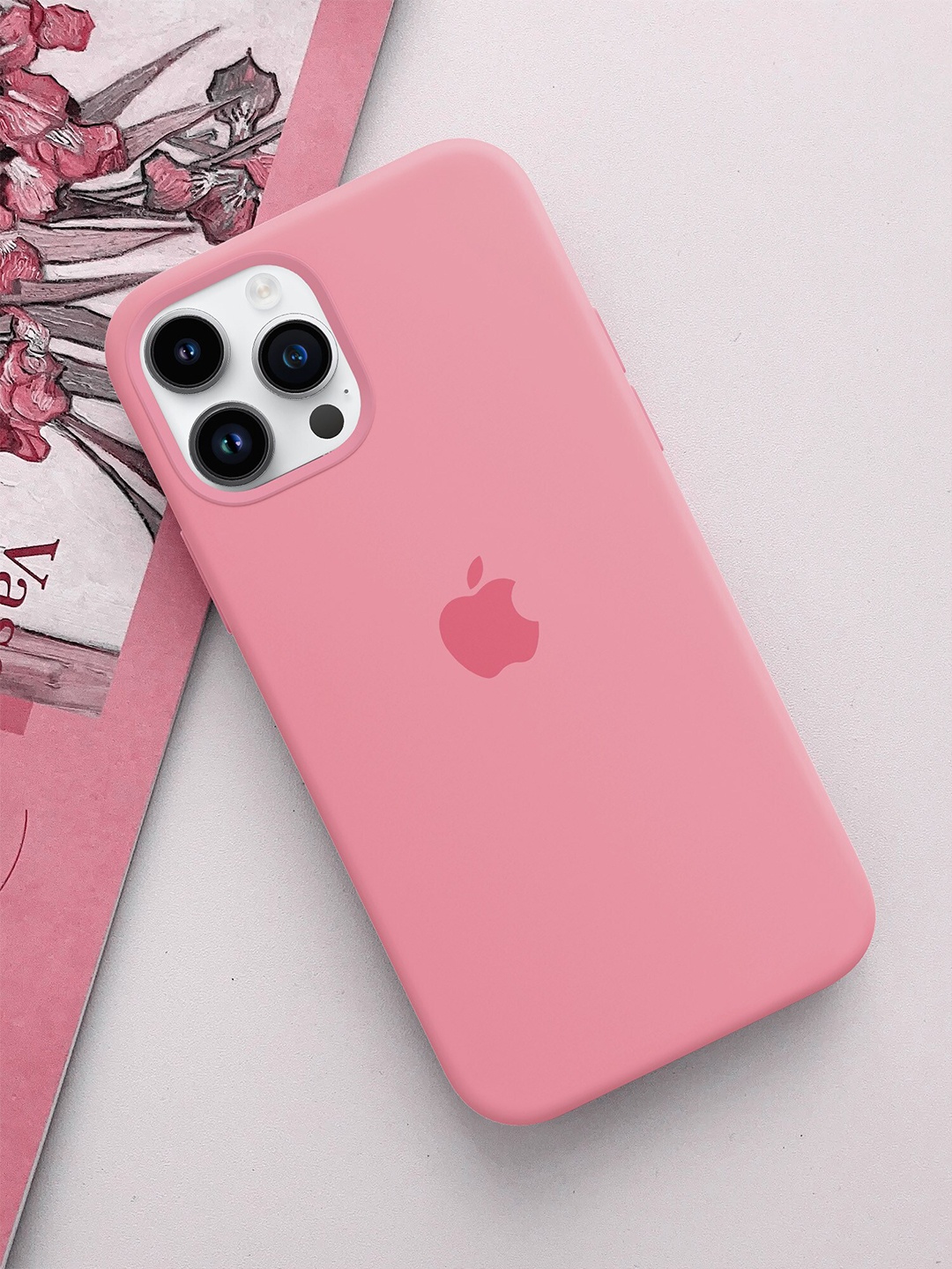 

TREEMODA iPhone 15 Pro Max Anti-Shock Back case, Pink