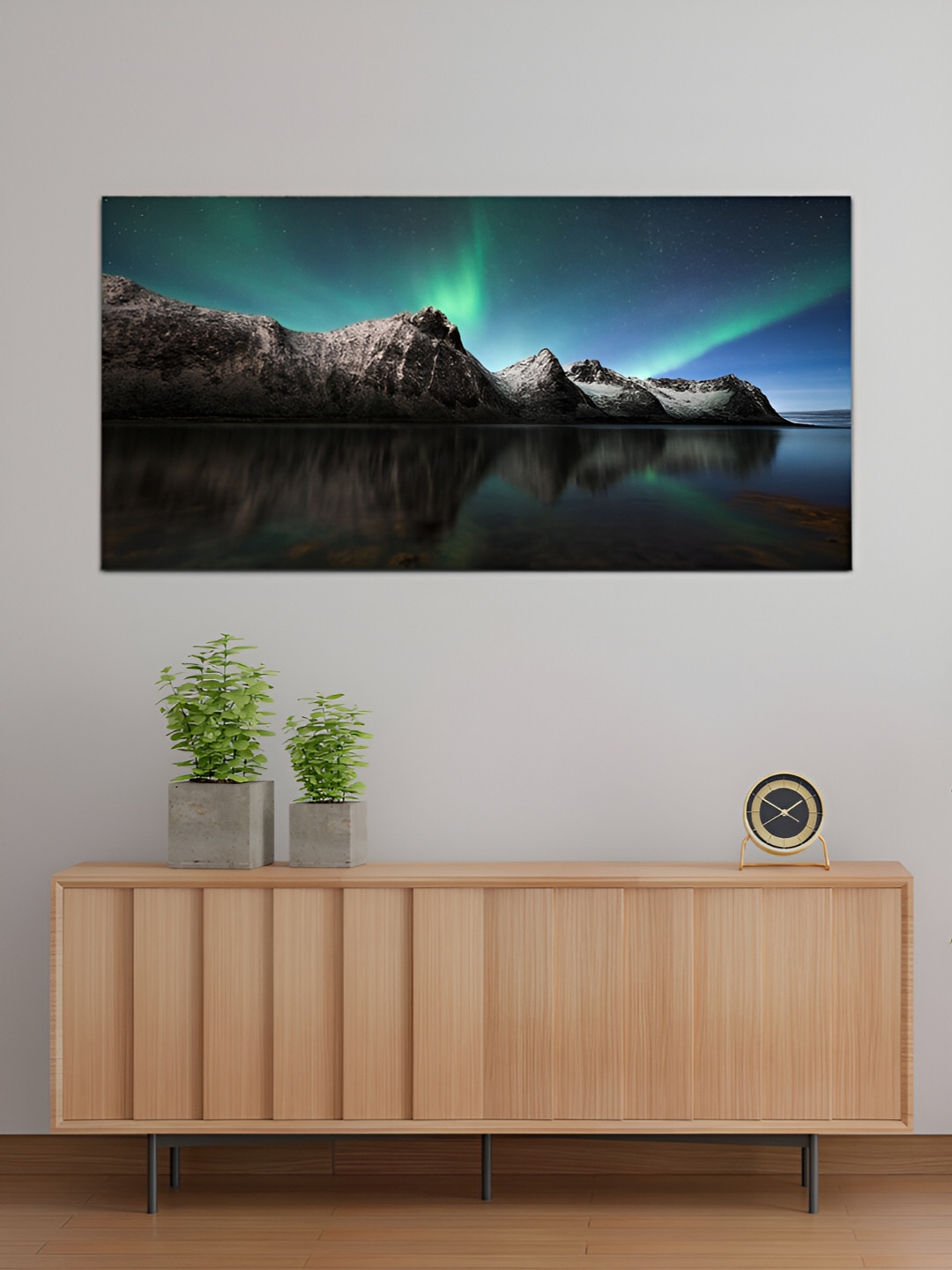 

MITHILA Handicrafts Blue & Black Canvas Paintings Wall Art