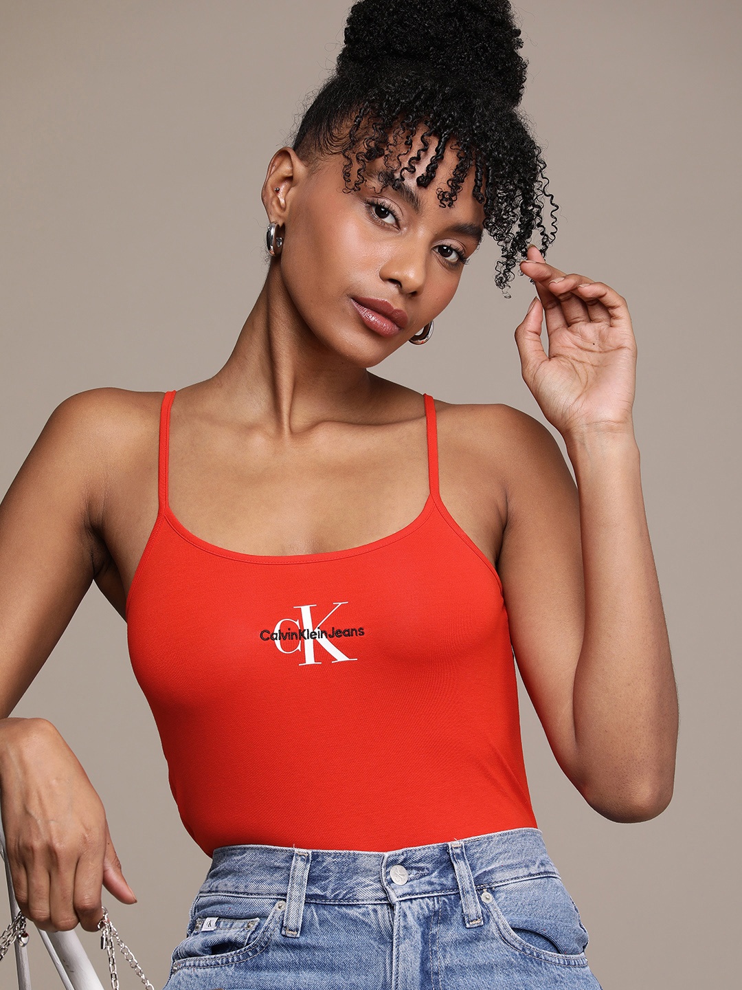 

Calvin Klein Jeans Pure Cotton Top, Red