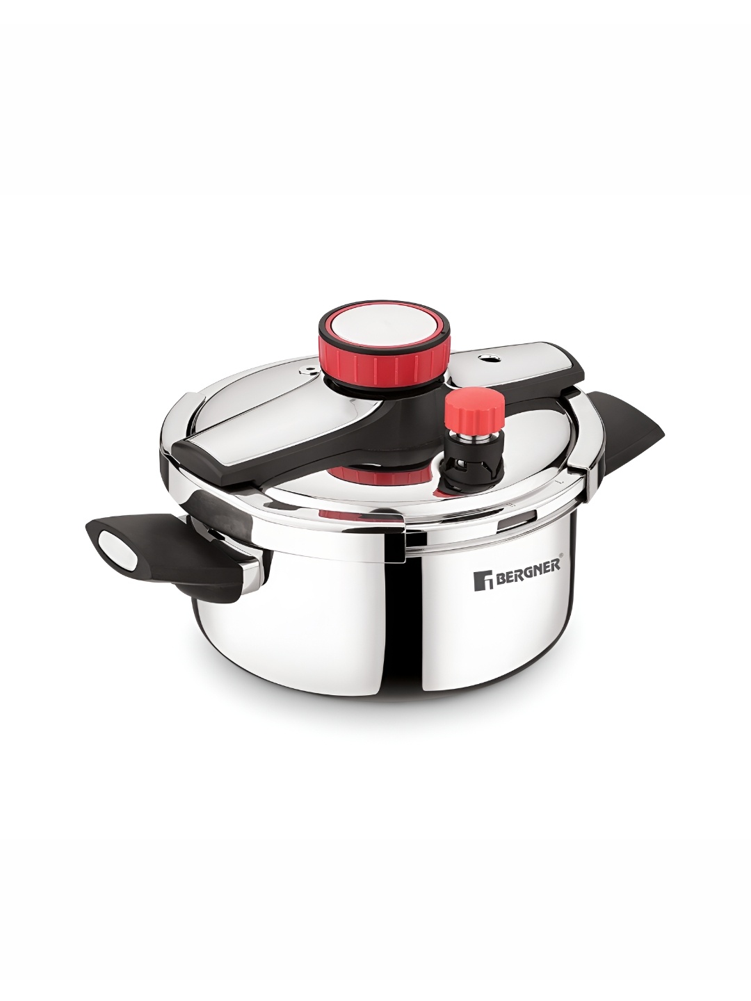 

BERGNER Capri TriPly Pressure Cooker with Low and High Pressure Settings 3L, Silver