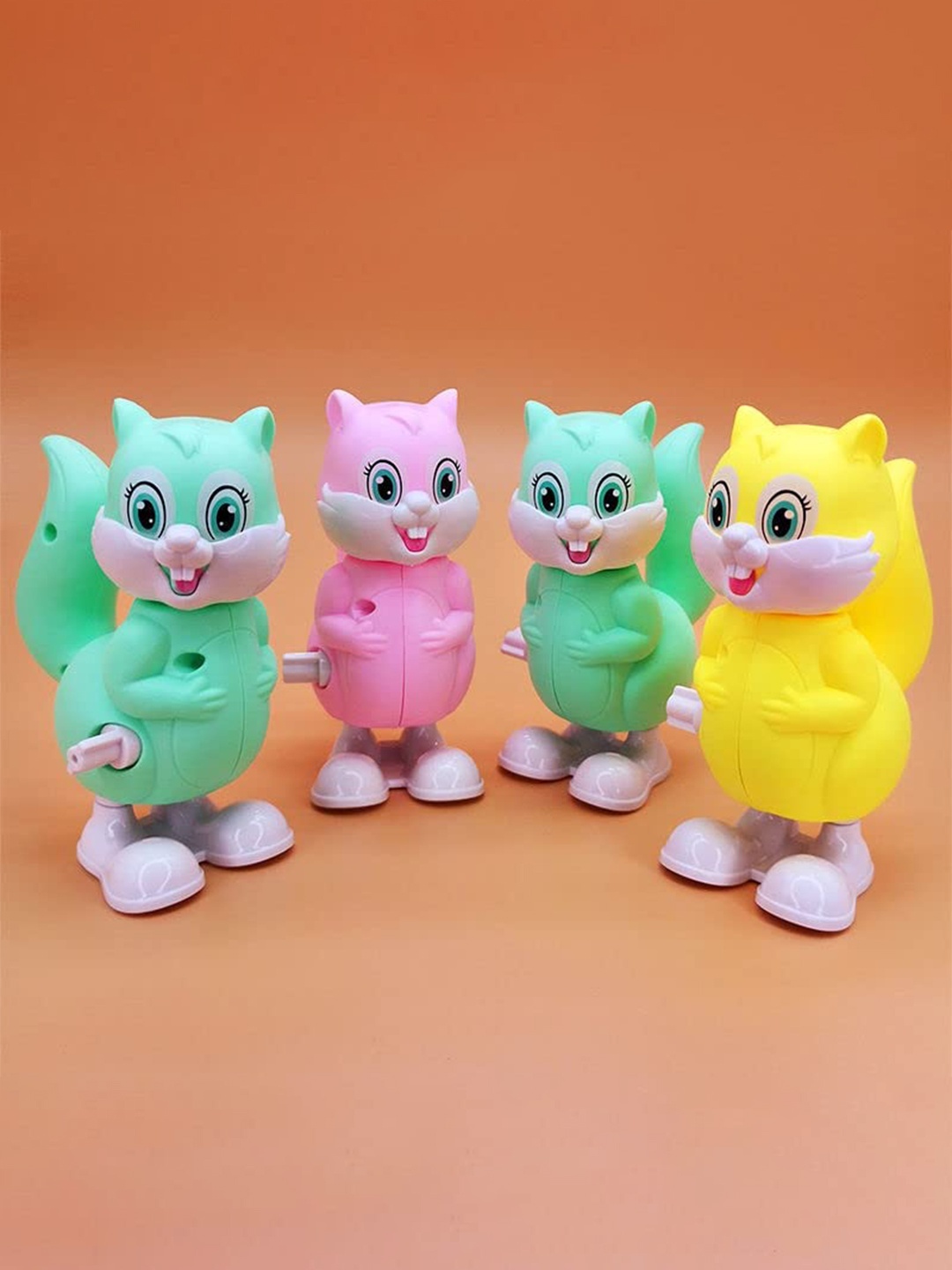 

OPINA Kids 3 Pcs Cat Key Wind Up Animal Toys, Green