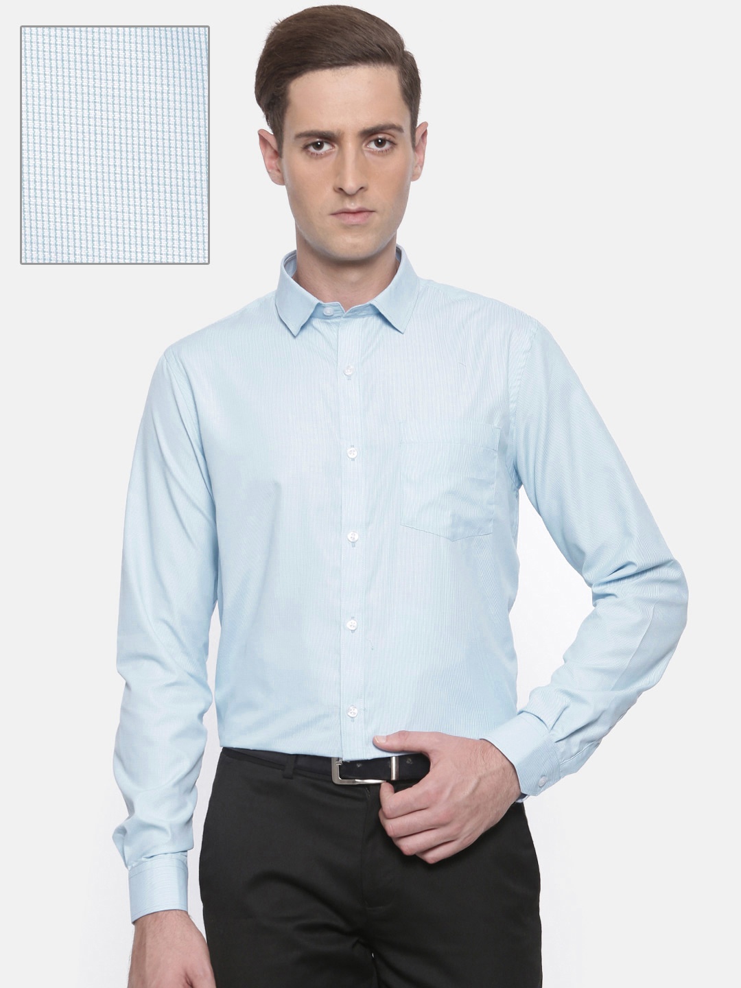 

Excalibur Men Blue Contemporary Regular Fit Checked Formal Shirt