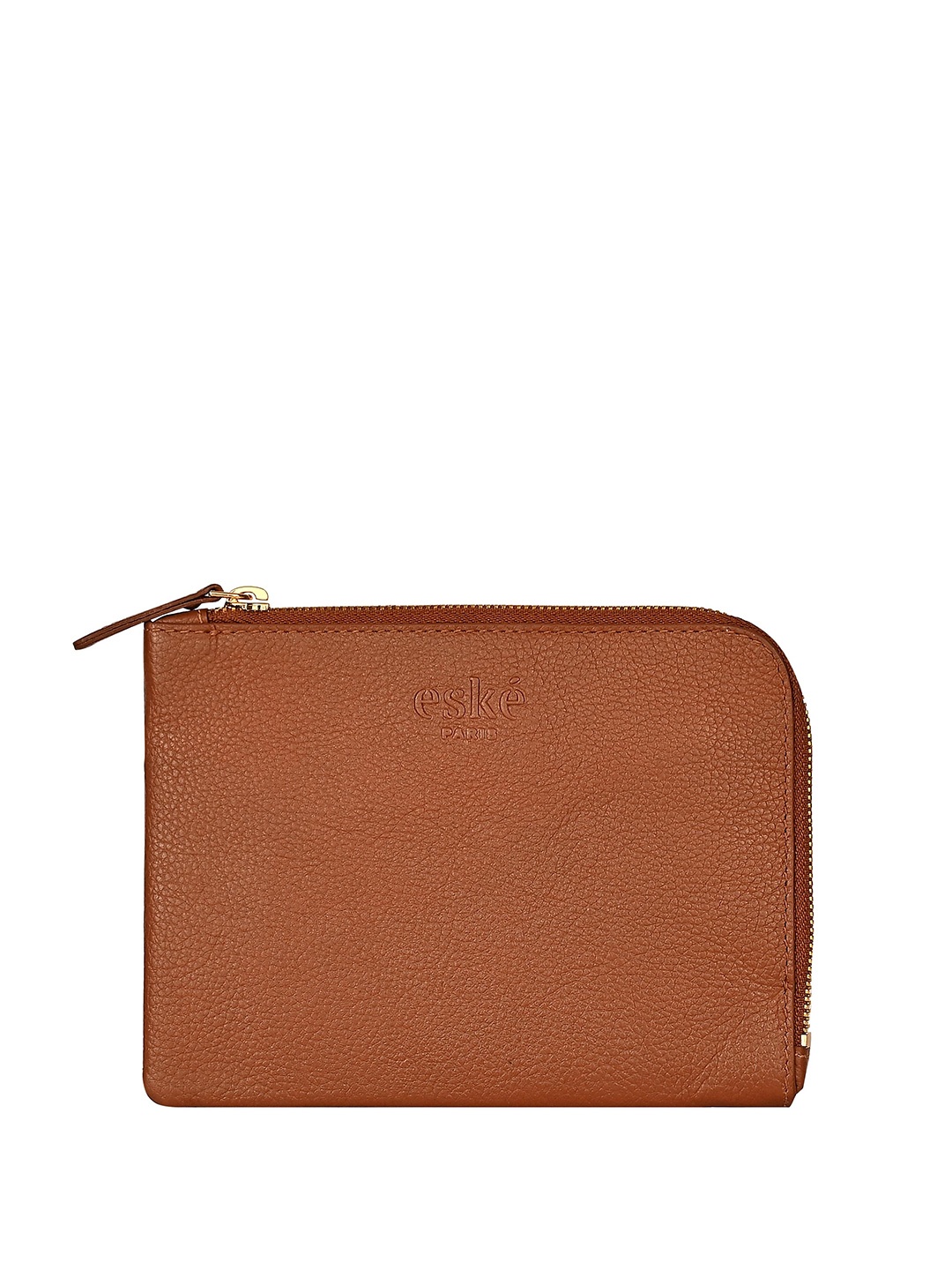 

Eske Textured Leather Travel Pouch, Brown