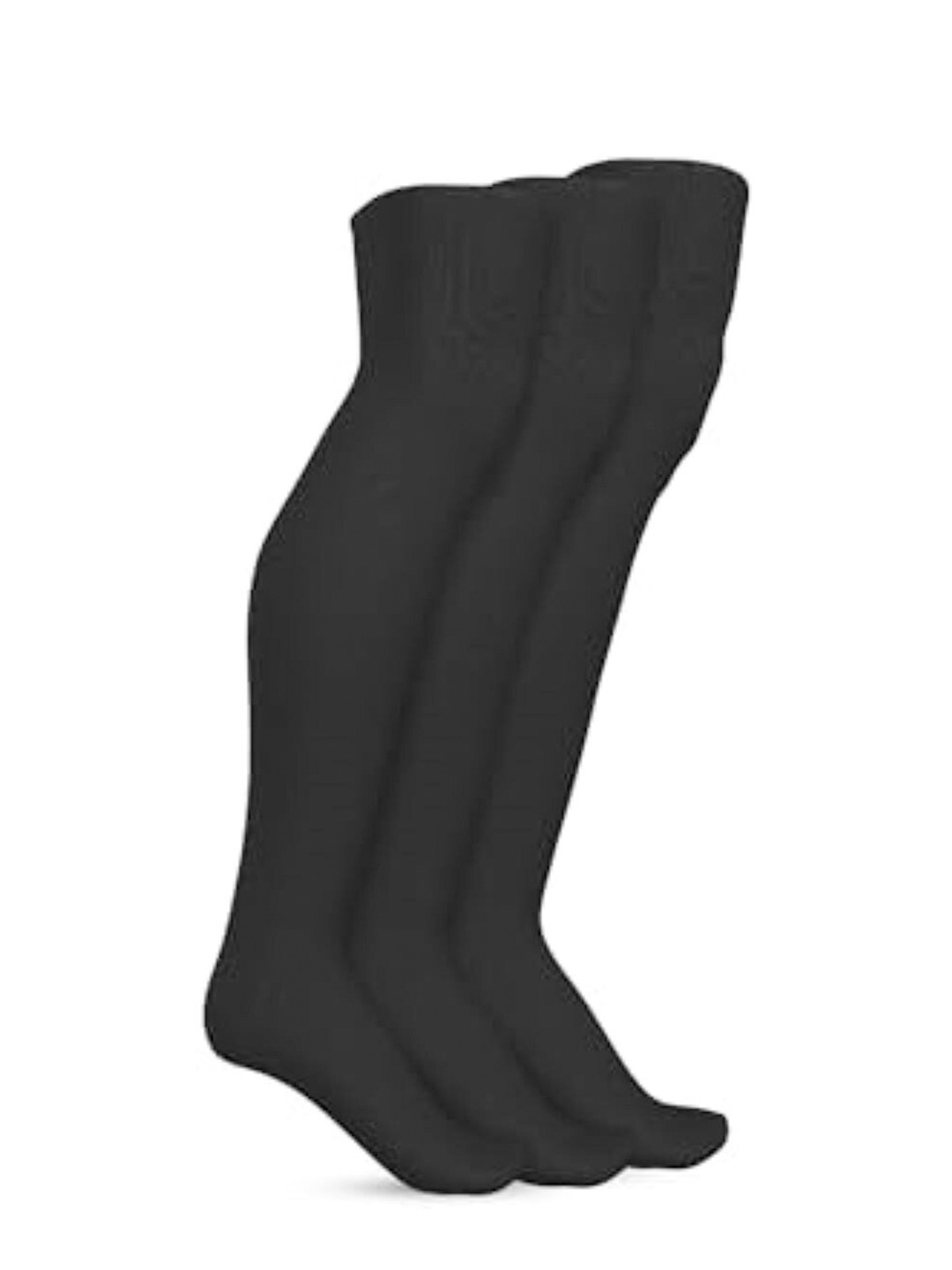 

TalkingSox Pack Of 3 Thigh High Stockings, Black