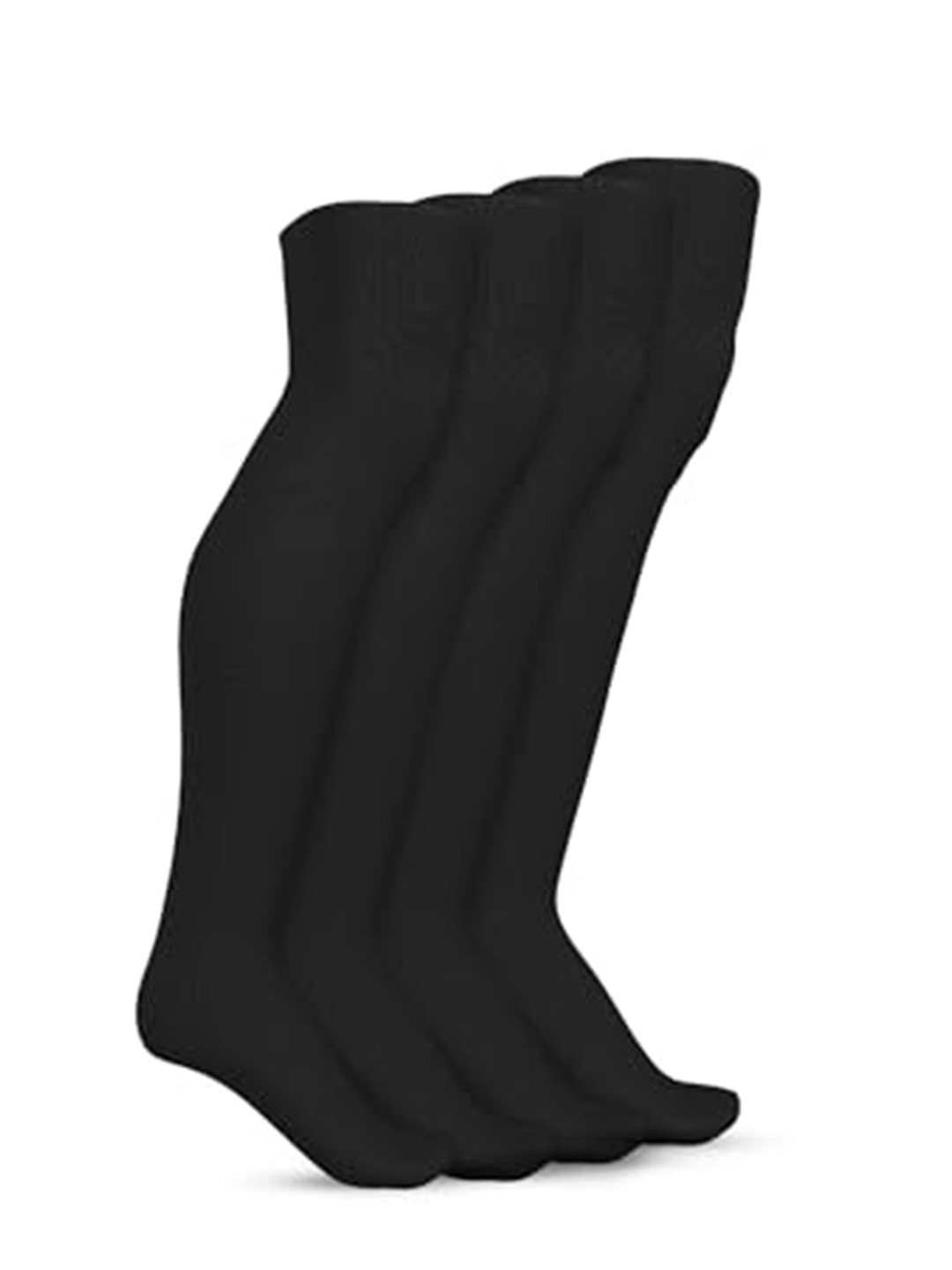 

TalkingSox Women Pack Of 4 Thigh High Stockings, Black