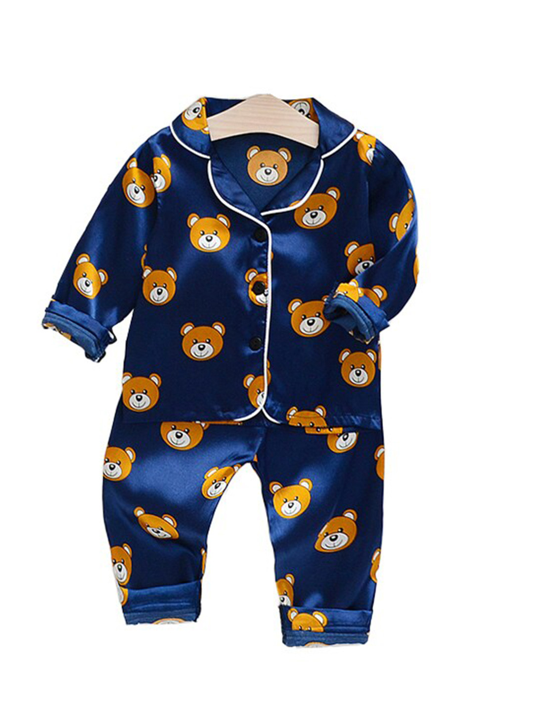 

StyleCast Boys Conversational Print Night suit, Navy blue