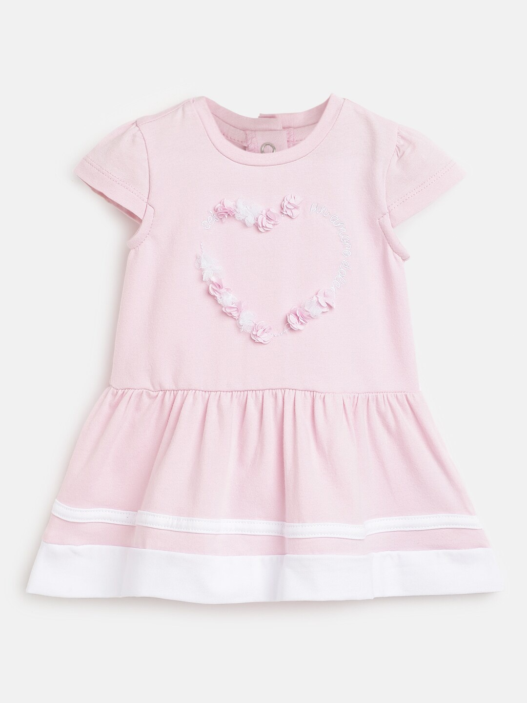 

Chicco Girls Cotton A-Line Dress, Pink