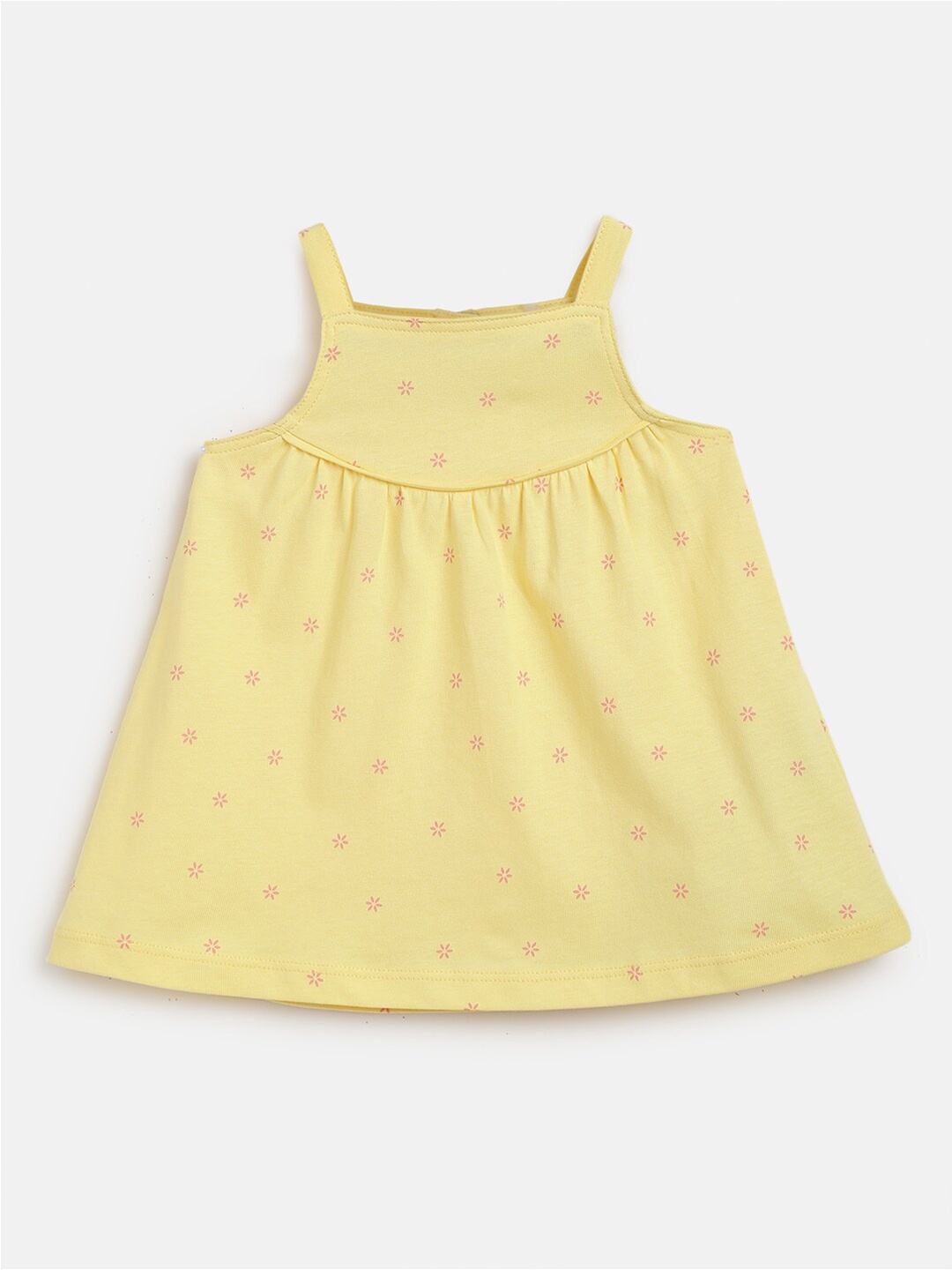 

Chicco Girls Floral Printed Cotton A-Line Dress, Yellow