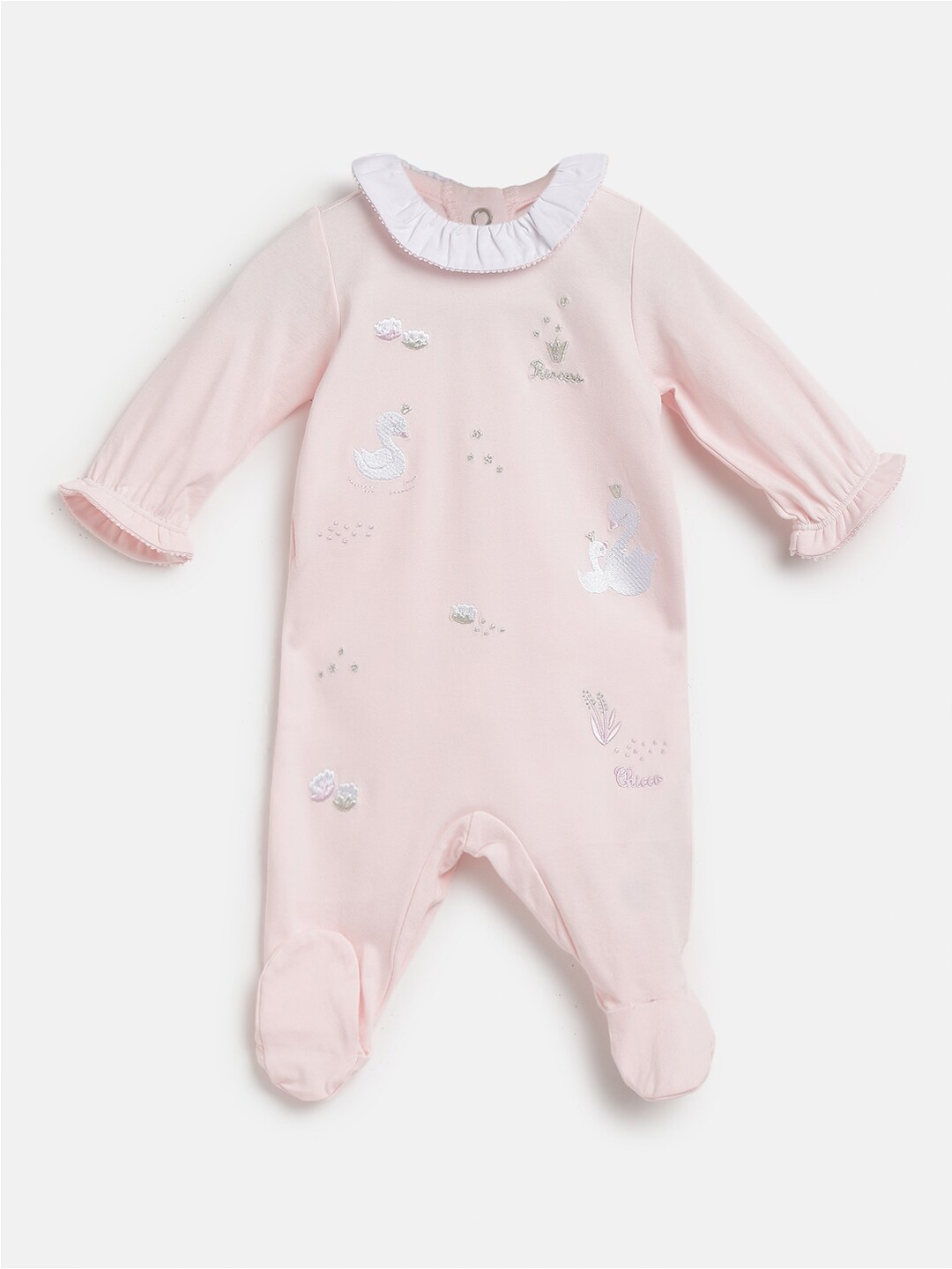 

Chicco Infant Girls Conversational Printed Sleepsuit, Pink