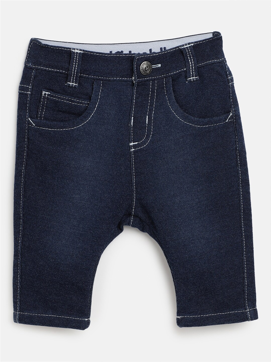 

Chicco Boys Mid Rise Clean Look Cotton Jeans, Navy blue