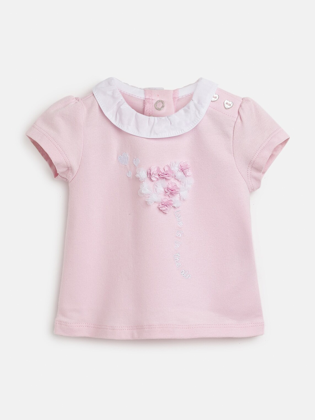 

Chicco Girls Embellished Short Sleeve T-Shirt, Pink