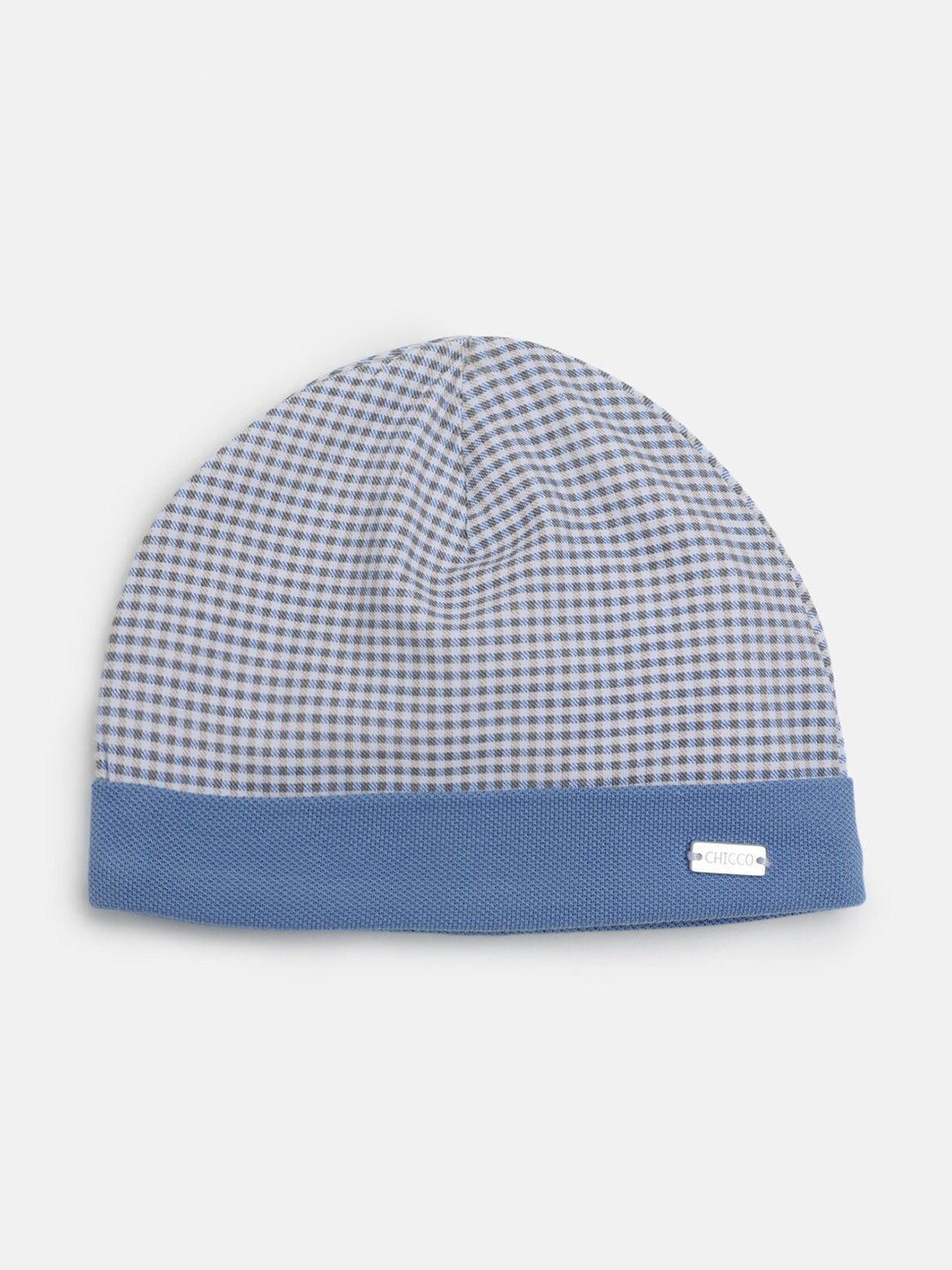 

Chicco Boys Checked Beanie, White