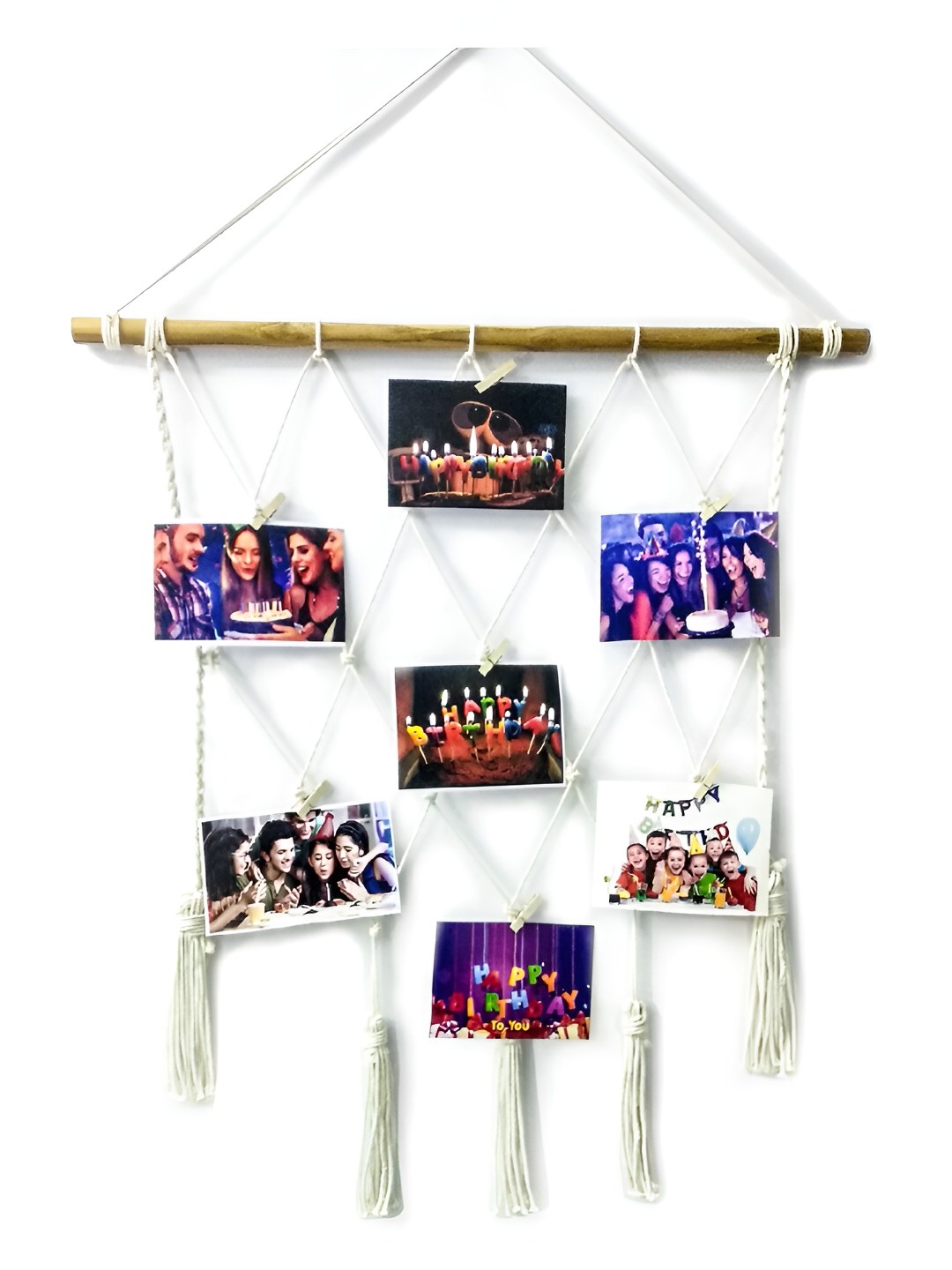 

VAH Kya Bat Hai !! Brown Wooden Wall Photo Frames With Clips