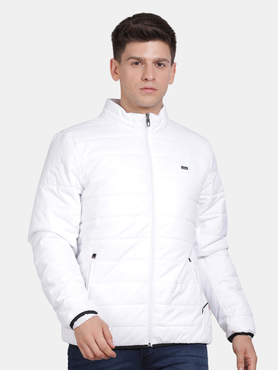 

t-base Stand Collar Insulator Puffer Jacket, White