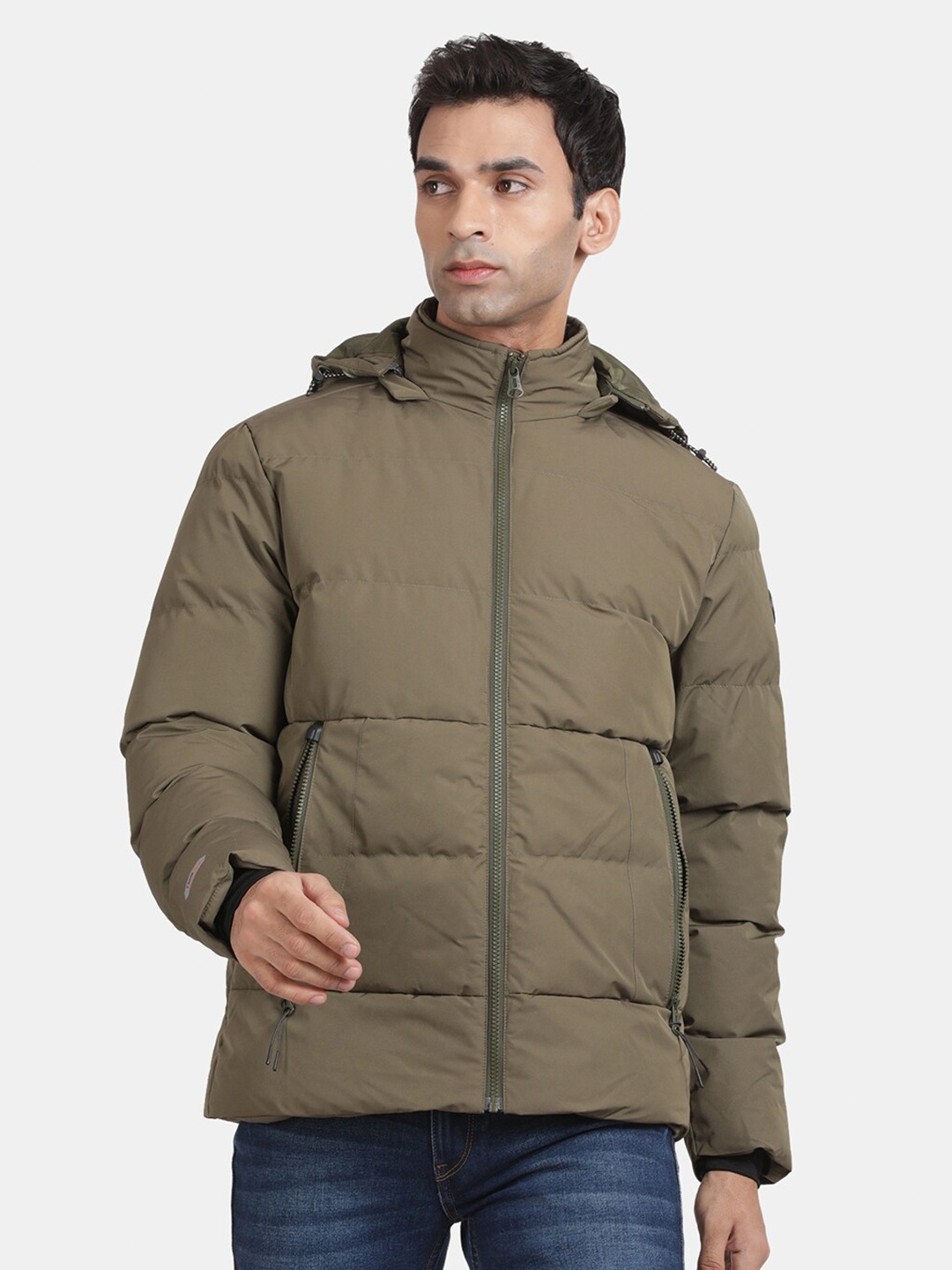 

t-base Hooded Insulator Padded Jacket, Green