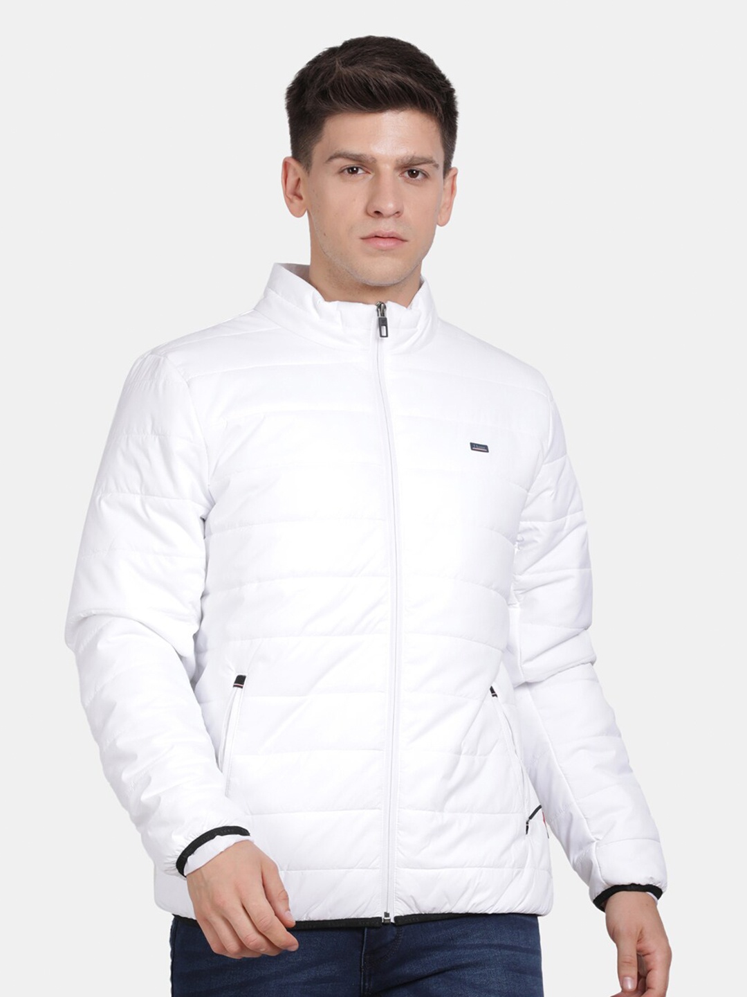 

t-base Mock Collar Insulator Padded Jacket, White