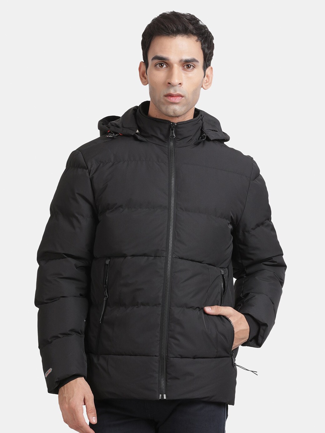 

t-base Hooded Insulator Puffer Jacket, Black