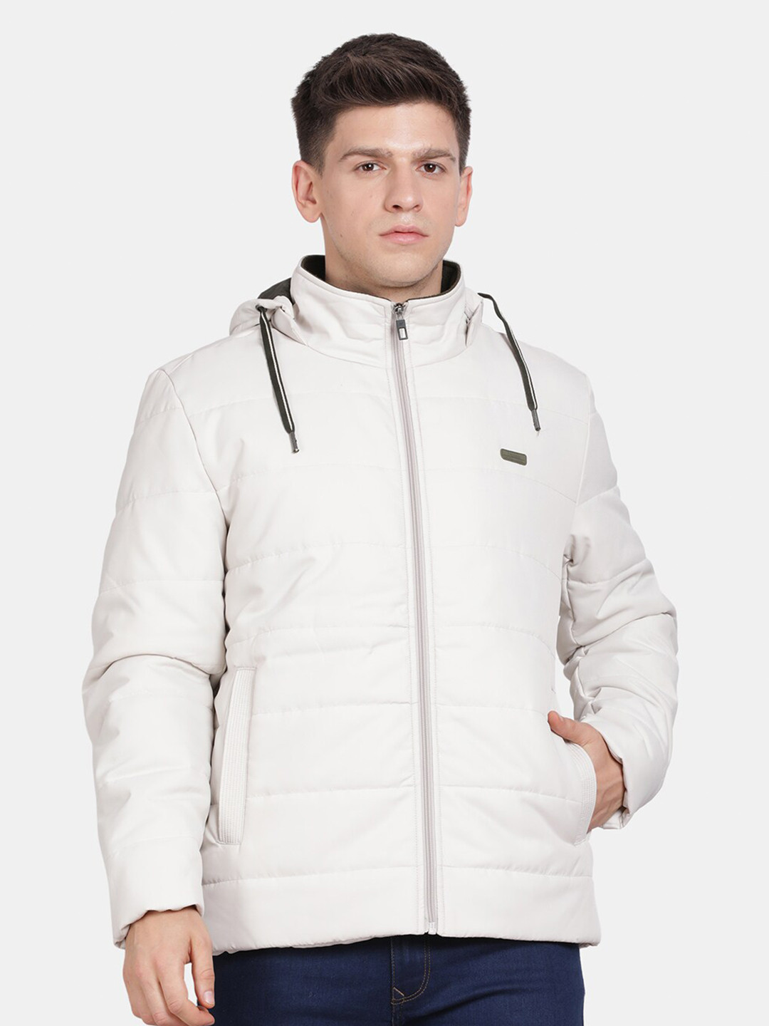 

t-base Hooded Insulator Padded Jacket, Off white