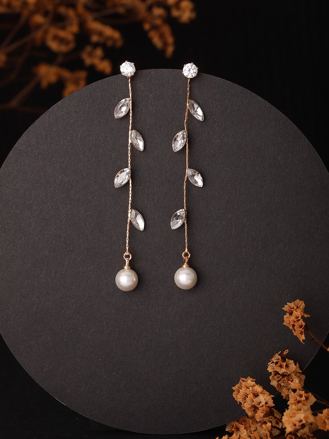 

Jazz and Sizzle Gold-Plated Contemporary Drop Earrings