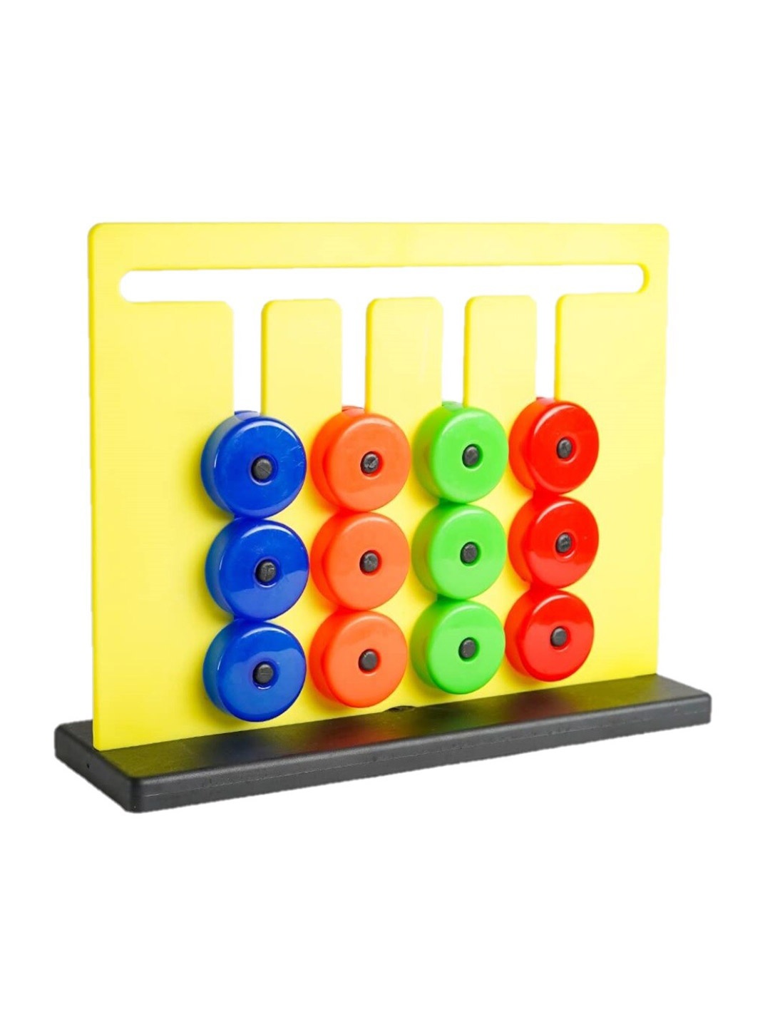 

OPINA Kids Montessori Slide Puzzle Fun Brain Toy, Yellow