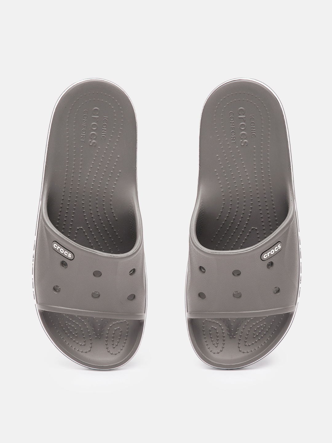 

Crocs Unisex Bayaband Sliders, Grey