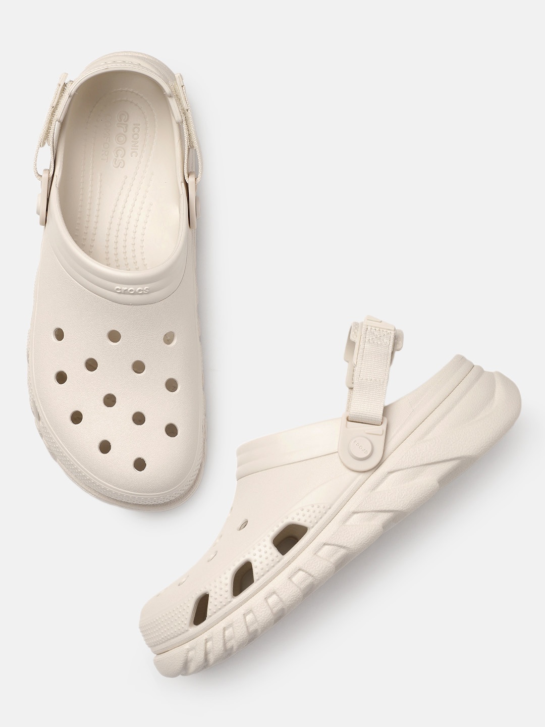 

Crocs Unisex Duet Max II Clogs, Off white