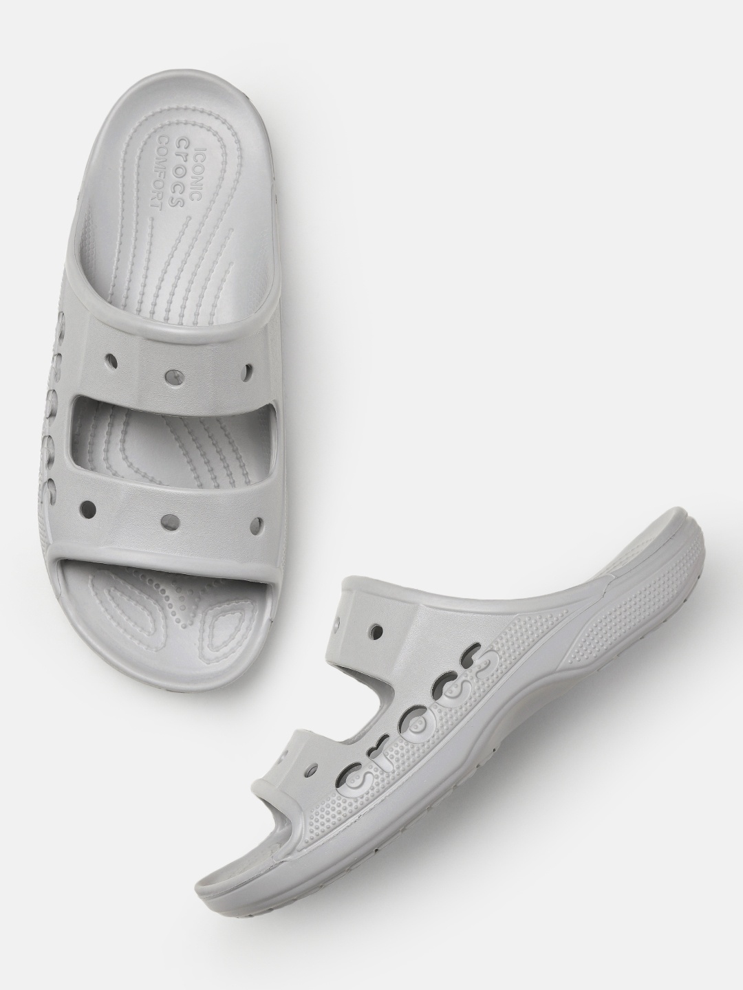 

Crocs Unisex Baya Sliders, Grey